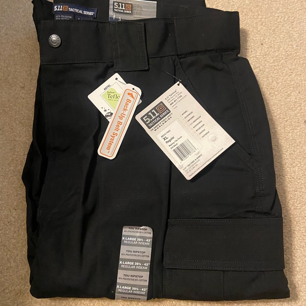 5.11 Tactical Midnight Black Cargo Pants